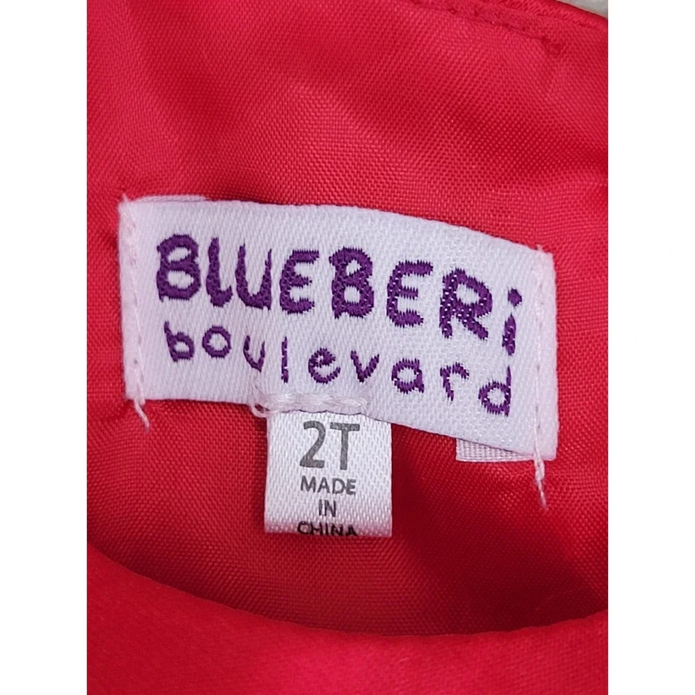 Blueberi Boulevard Girls 2T Christmas Dress Coat Purse 3 Piece Holiday Set